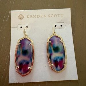 Elle Multicolor Gold Earrings